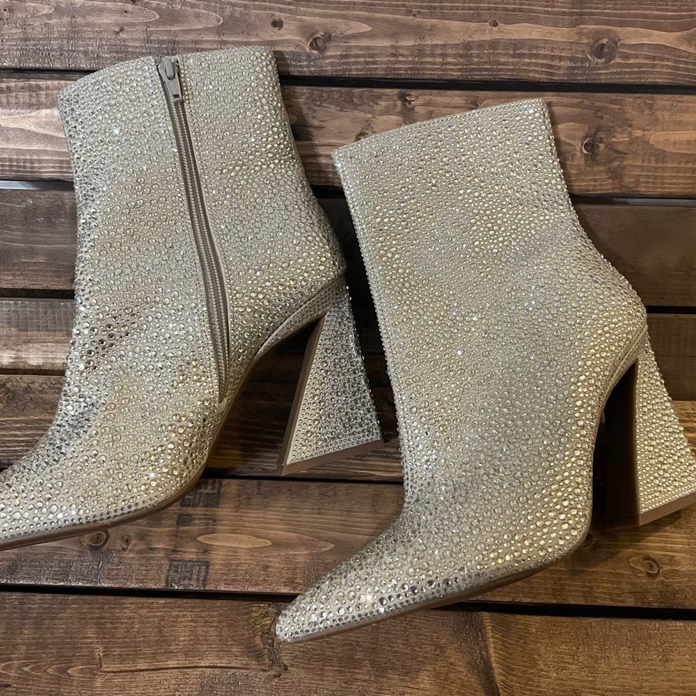 Silver Rhinestone Boots - Picture 3 of 6